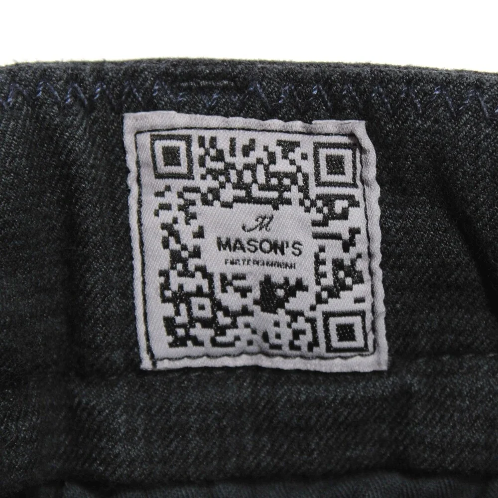 Mason's NWT Chinos / Casual Pants Size 50 (US 34) New York in Blue Cotton Blend